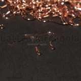 10 Paia di Monachelle in Acciaio Inox Oro Rosa 18x20mm