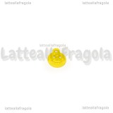 Charm Smile in metallo smaltato giallo 12.5x9.5mm