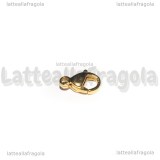 Gancio in Acciaio Gold Plated 9mm