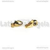 Gancio in Acciaio Gold Plated 13mm