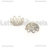 10 Coppette filigranate in acciaio inox 11x4mm