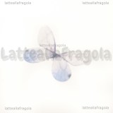 Ali di Farfalla in organza toni violetto 30x22mm
