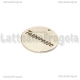Ciondolo Tassorosso in acciaio inox 20mm