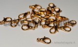 Gancio in metallo Gold Plated da 12mm