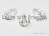 Goccia in Vetro Cristal sfaccettato con foro passante 11x8mm