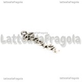 Charm Forever in metallo argento antico 23x7mm