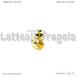 Terminale a coppa in rame gold plated 9x6mm
