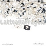 100 pezzi (50 paia) Farfalline per orecchini in metallo Silver Plated 5x3.5mm