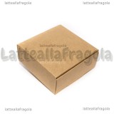 Scatola in Cartone Kraft 7.5x7.5x3cm