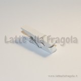 Mollettina in legno bianco 3.5x0.7cm