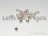 Perla filigranata Silver Plated 4mm