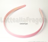 Cerchietto Rosa in plastica spessore 12mm