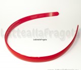 Cerchietto Rosso in plastica spessore 12mm