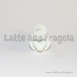 Set 3 stampi in plastica a pressione forma cuore